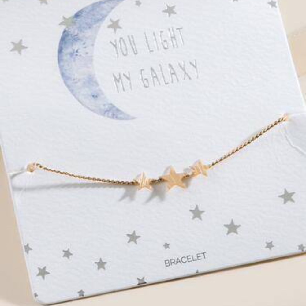 ISO You Light My Galaxy Pull Tie Bracelet